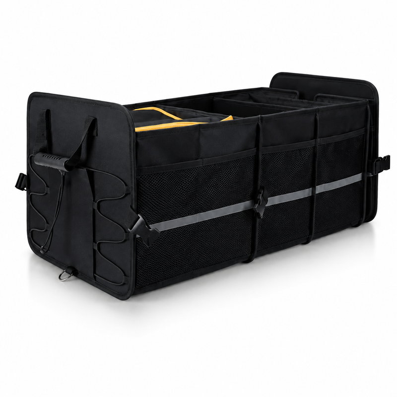 Built-in wheels, so you don't carry the full weight.