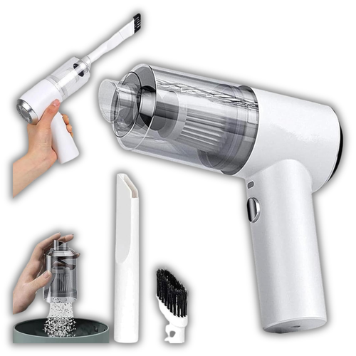 Wireless Portable Car Vacuum Cleaner with Cyclone Suction Washable Filter